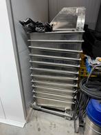 11 Gastronorm bakken RVS 1/1 - 20cm diep, Ophalen, Gebruikt, Transport en Opslag