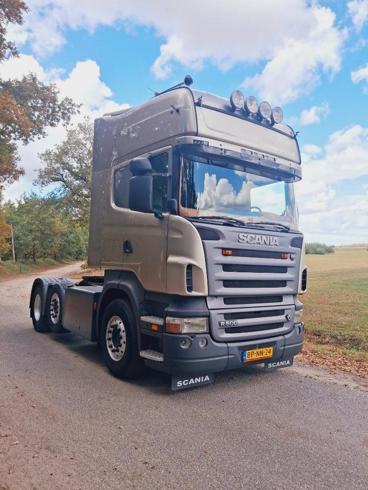Scania R580 V8 - analoge tacho - handgeschakeld - 6x2, Auto's, Vrachtwagens, Particulier, Scania, Diesel, Euro 3, Handgeschakeld