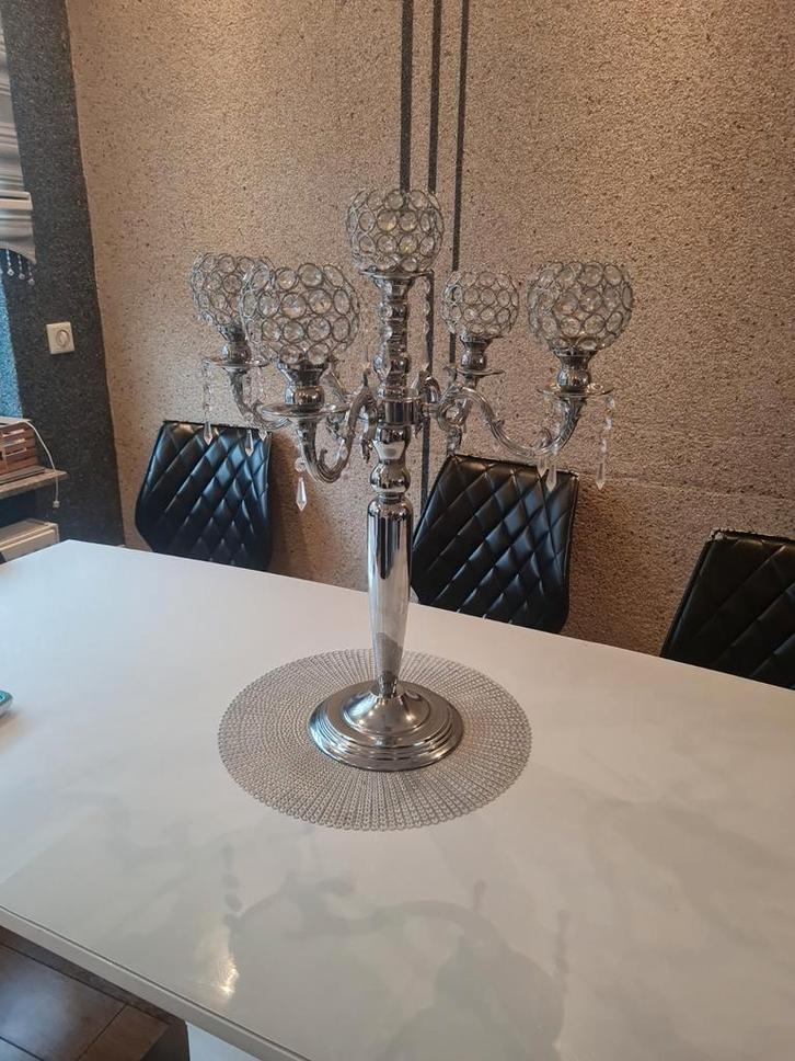 Elegante kandelaar voor 5 kaarsen, Huis en Inrichting, Woonaccessoires | Kandelaars en Kaarsen, Gebruikt, Kandelaar, 25 tot 50 cm