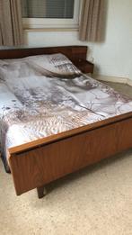 Antiek bed met nachtkastjes, Ophalen of Verzenden, Gebruikt, Tweepersoons
