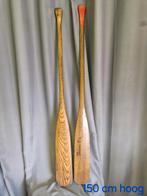 Prachtige vintage houten set peddels roeispanen, Watersport en Boten, Ophalen of Verzenden, Zo goed als nieuw