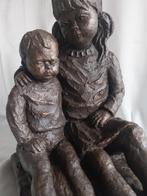 Verbronsd beeld - Zus en broertje - Geert Kunen, Antiek en Kunst, Kunst | Beelden en Houtsnijwerken, Ophalen of Verzenden