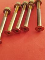 5 st Messing bout plat verzonken kop m6x60/20 mm woonboot, Watersport en Boten, N, Verzenden, Nieuw, N
