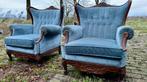 Art Deco Fauteuils - Set van 2, Huis en Inrichting, Fauteuils, Ophalen, Gebruikt, Hout, 75 tot 100 cm