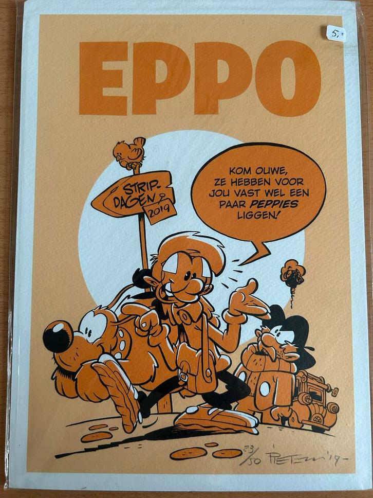 Pieter Hogenbirk prent - DCC 2019 - Gesigneerd!, Boeken, Stripboeken, Nieuw, Eén stripboek, Ophalen of Verzenden
