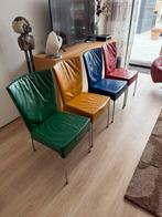 4 Montis Spica stoelen, Huis en Inrichting, Stoelen, Ophalen, Overige kleuren, Leer, Zo goed als nieuw
