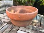 Terracotta drum met diameter 31 cm, Tuin en Terras, Bloempotten, 25 tot 40 cm, Tuin, Rond, Ophalen of Verzenden
