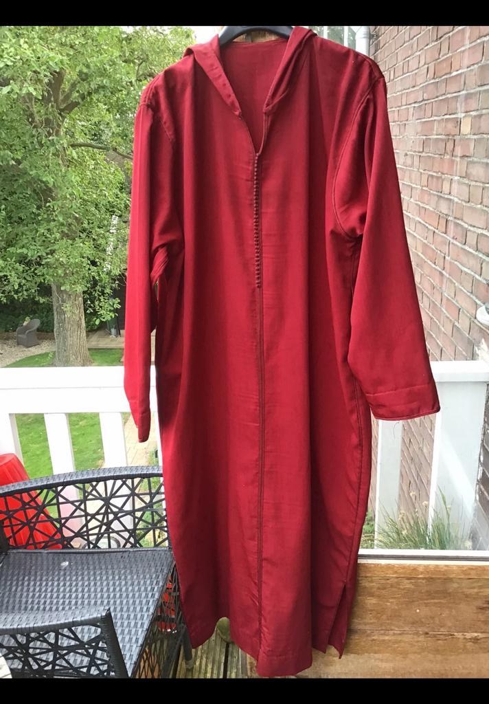 Gedeeltelijk handgemaakte Marokkaanse thobe, djellaba, Kleding | Dames, Gelegenheidskleding, Zo goed als nieuw, Overige typen