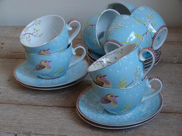 Servies, PIP home, FLORAL EARLY BIRD BLUE, zo goed als nieuw, Huis en Inrichting, Keuken | Servies, Zo goed als nieuw, Overige typen