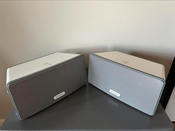 SONOS PLAY3 SET WIT | ZGAN, Audio, Tv en Foto, Luidsprekers, Zo goed als nieuw, Front, Rear of Stereo speakers, Sonos, Ophalen of Verzenden