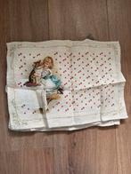 Set van 4 linnen placemats met Meisje met een Kat print, Ophalen of Verzenden, Zo goed als nieuw, Bord