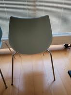 Eetkamerstoelen wit of lichtblauw, Huis en Inrichting, Stoelen, Overige kleuren, Ophalen of Verzenden, Zo goed als nieuw, Vier