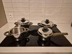 Fissler Pannenset - Overcompleet ivm Inductie, Witgoed en Apparatuur, Kookplaten, Ophalen of Verzenden, Gebruikt
