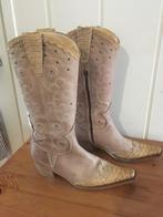 Aparte bruine leren Western laarzen van Progetto, maat 36, Kleding | Dames, Schoenen, Hoge laarzen, Bruin, Verzenden, Zo goed als nieuw