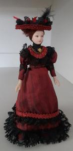 Victoriaanse dame met hoed 1:12, Ophalen of Verzenden, Zo goed als nieuw, Popje