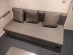 Ikea slaapbank Älvdalen 2-persoons grijs incl. kussens, Ophalen, Tweepersoons, 140 cm, Zo goed als nieuw