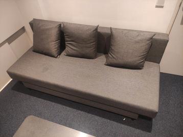 Ikea slaapbank Älvdalen 2-persoons grijs incl. kussens beschikbaar voor biedingen