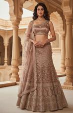 Lehenga unstitched, Kleding | Dames, Ophalen of Verzenden, Nieuw, Maat 38/40 (M), Overige typen