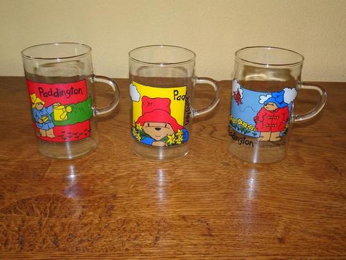 3 Paddington theeglazen uit 1996, Huis en Inrichting, Keuken | Servies, Zo goed als nieuw, Glas of Glazen, Overige stijlen, Glas
