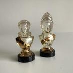 2 vintage parfumflesjes king & queen, Ophalen of Verzenden, Gebruikt, Parfumfles
