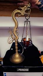 Mooi antieke draken lamp, Ophalen of Verzenden