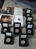 ZILVEREN  10 GULDEN IN PROOF KWALITEIT   9 MAAL, Postzegels en Munten, Munten | Nederland, Ophalen of Verzenden, Koningin Beatrix