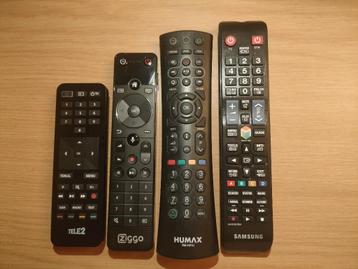 Tele2 Ziggo Humax Samsung Decoder TV RC Afstandsbediening beschikbaar voor biedingen
