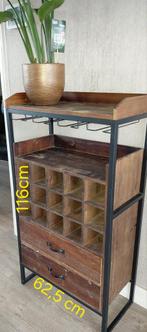 Wijnrek, Huis en Inrichting, Kasten | Dressoirs, Gebruikt, Met lade(s), 25 tot 50 cm, Overige houtsoorten