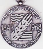 125 JAAR  ZEEUWSE  LANDBOUW MAATSCHAPPIJ   1843  -  1968, Postzegels en Munten, Penningen en Medailles, Ophalen of Verzenden, Overige materialen