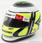 Gezocht: Formule 1 Jenson Button Brawn GP helm 1:2, Ophalen of Verzenden, Formule 1, Zo goed als nieuw