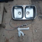 Spoelbak dubbel met reginox kraan., Ophalen of Verzenden