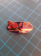 speldje/pin Motorrace Jurgen van den Goorbergh 500 cc No. 17, Ophalen of Verzenden, Zo goed als nieuw, Overige onderwerpen, Speldje of Pin