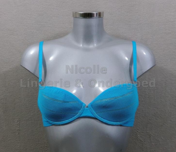 Nieuwe Voorgevormde Beugel BH 70B (371), Kleding | Dames, Ondergoed en Lingerie, BH, Blauw, Ophalen of Verzenden