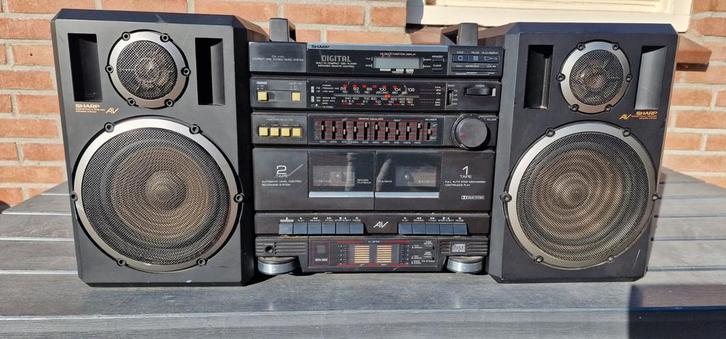 Sharp CD-X100 Stereo Muzieksysteem, Audio, Tv en Foto, Stereo-sets, Gebruikt, Cassettedeck, Cd-speler, Tuner of Radio, Speakers