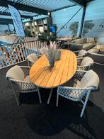 Allora dining set 4 Seasons outdoor met prado tafek teak, Verzenden, Zo goed als nieuw