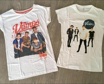 The Vamps 2 shirts , maatje 158 164 beschikbaar voor biedingen