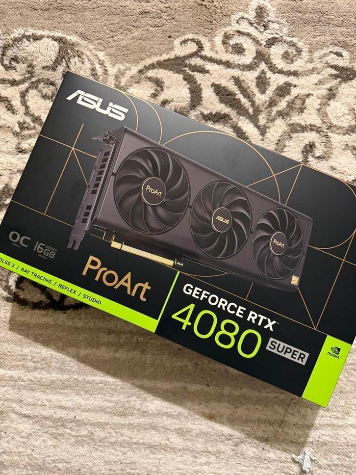 Asus ProArt RTX 4080 Super, Computers en Software, Videokaarten, Gebruikt, Nvidia, PCI-Express 4.0, GDDR6, HDMI, Ophalen