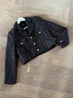 Short tweed jacket maje 2025, Kleding | Dames, Jasjes, Kostuums en Pakken, Maat 38/40 (M), Bruin, Nieuw, Ophalen of Verzenden