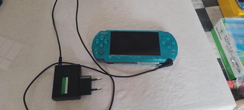 P.S.P. Slim & Lite (PSP-3004) Turquoise Green, Spelcomputers en Games, Spelcomputers | Sony PSP, Zo goed als nieuw, PSP Slim, Overige kleuren
