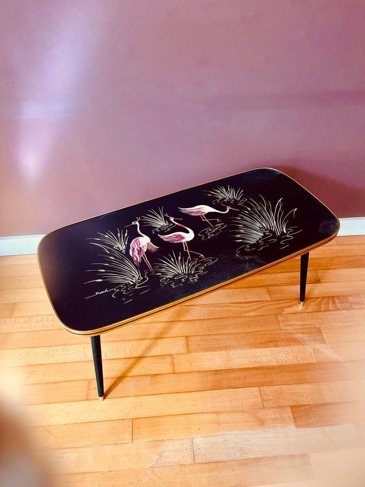 Jaren “60 Flamingo cocktailtafel, Huis en Inrichting, Tafels | Salontafels, Ophalen of Verzenden