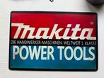 Makita Reclamebord - Power Tools metaal 30 bij 20, Ophalen of Verzenden, Zo goed als nieuw, Reclamebord