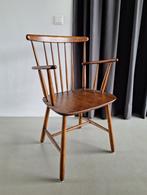 vintage Deens design Farstrup spijlenstoel houten arm-stoel, Ophalen, Bruin, Eén, Hout