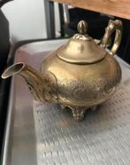 Verzilverde theepot uit India, Antiek en Kunst, Antiek | Goud en Zilver, Ophalen of Verzenden, Zilver