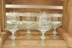 6 Stuks Irish Coffee Glazen op voet 48128, Huis en Inrichting, Keuken | Servies, Ophalen of Verzenden, Gebruikt, Glas, Overige stijlen