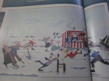 borduurpatroon schaatsen sneeuw ijsbaan sinterklaas kabouter beschikbaar voor biedingen