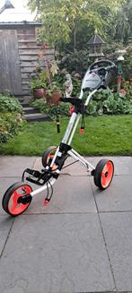 Mooie INESIS 3-wheels golftrolley., Sport en Fitness, Golf, Ophalen, Gebruikt, Golfkar, Overige merken