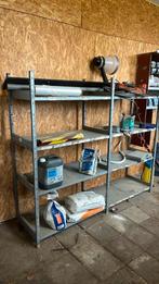 Metalen stellingen 5 stuks totaal, Huis en Inrichting, Kasten | Stellingkasten, Ophalen, Zo goed als nieuw