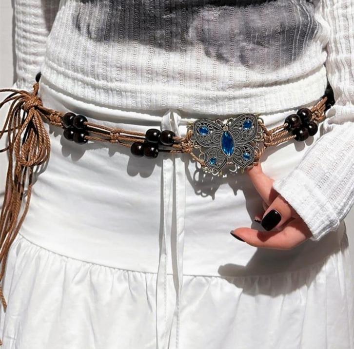 Riem nieuw 1990s style y2k, Kleding | Dames, Riemen en Ceinturen, Zo goed als nieuw, 100 cm of meer, Zwart, Ophalen of Verzenden