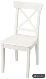 Twee eettafel stoelen Ingolf Ikea wit, Ophalen, Twee, Wit, Nieuw