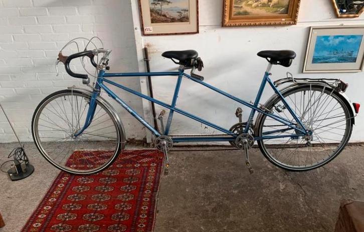 Tandem retro vintage Motobecane race tandem in goede staat., Fietsen en Brommers, Fietsen | Tandems, Ophalen of Verzenden